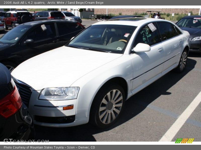 Arctic White / Sand Beige/Cream Beige 2006 Audi A8 L 4.2 quattro