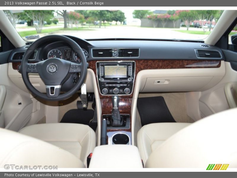 Black / Cornsilk Beige 2013 Volkswagen Passat 2.5L SEL