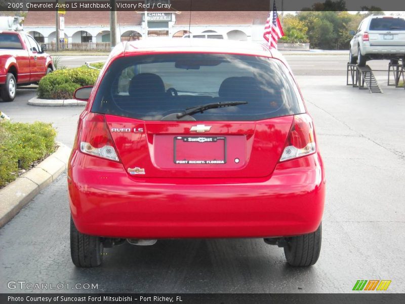 Victory Red / Gray 2005 Chevrolet Aveo LS Hatchback