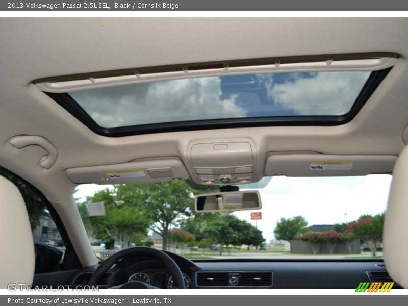 Black / Cornsilk Beige 2013 Volkswagen Passat 2.5L SEL