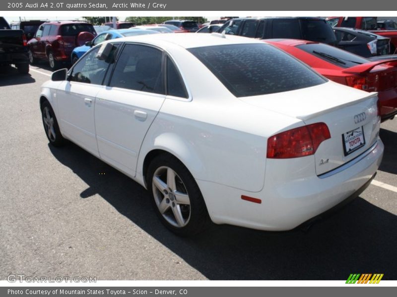 Arctic White / Grey 2005 Audi A4 2.0T quattro Sedan