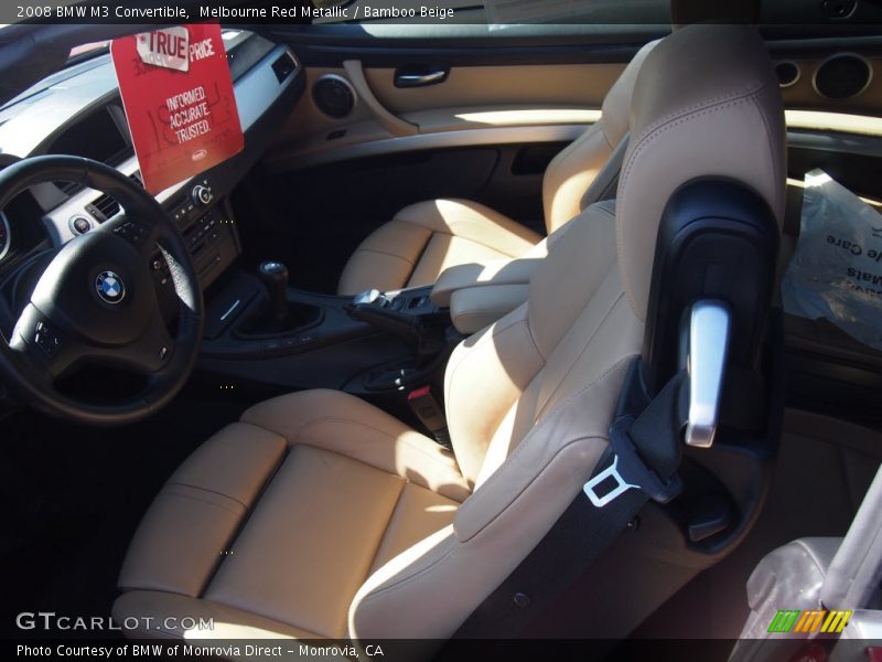 Melbourne Red Metallic / Bamboo Beige 2008 BMW M3 Convertible