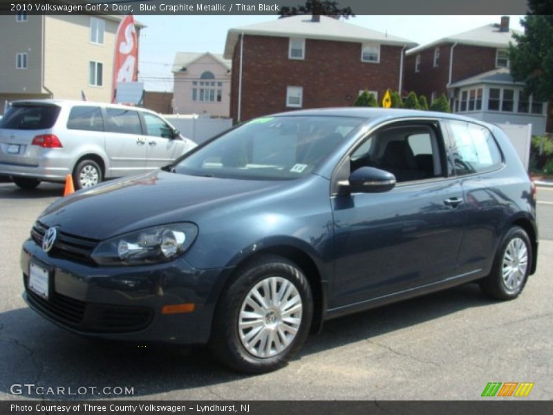 Blue Graphite Metallic / Titan Black 2010 Volkswagen Golf 2 Door