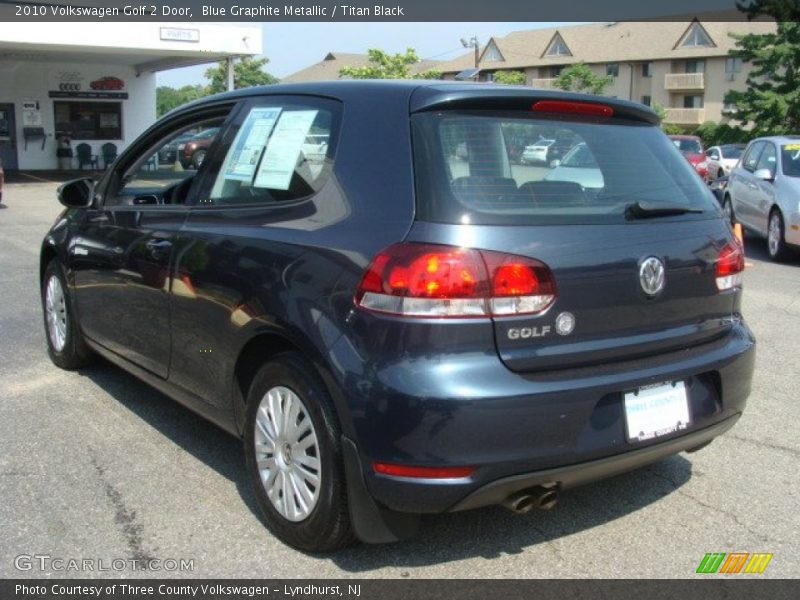Blue Graphite Metallic / Titan Black 2010 Volkswagen Golf 2 Door