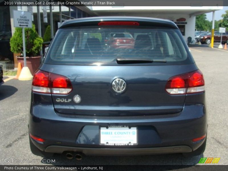 Blue Graphite Metallic / Titan Black 2010 Volkswagen Golf 2 Door