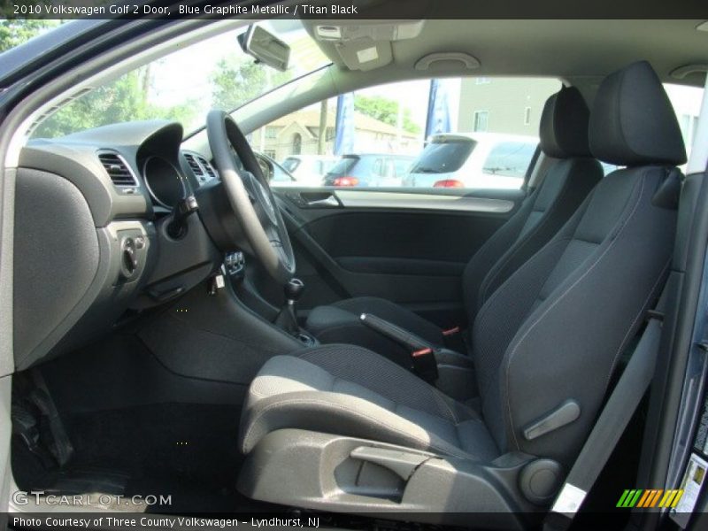 Blue Graphite Metallic / Titan Black 2010 Volkswagen Golf 2 Door