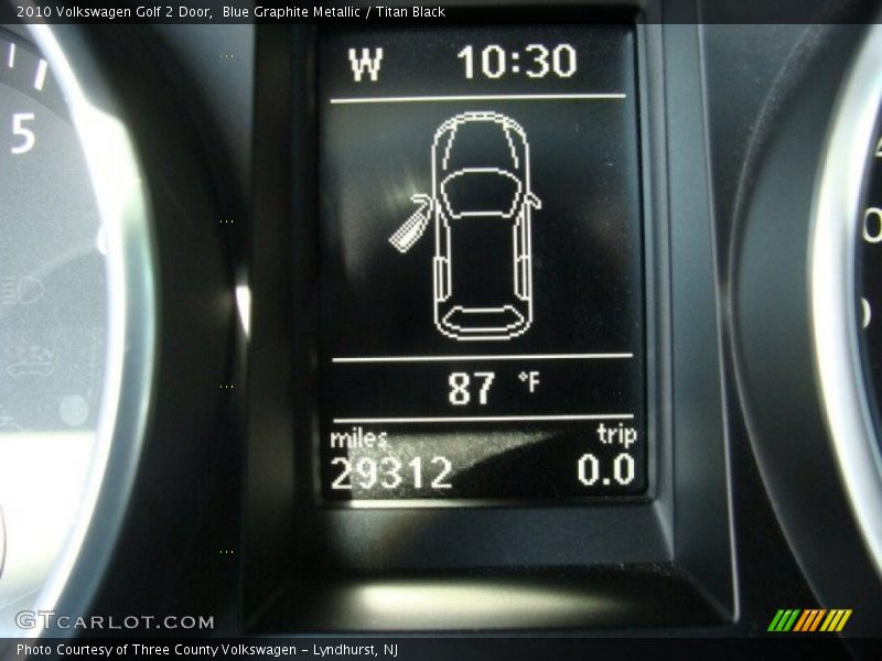Blue Graphite Metallic / Titan Black 2010 Volkswagen Golf 2 Door