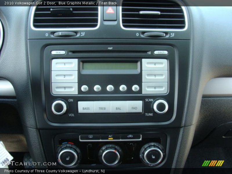 Blue Graphite Metallic / Titan Black 2010 Volkswagen Golf 2 Door