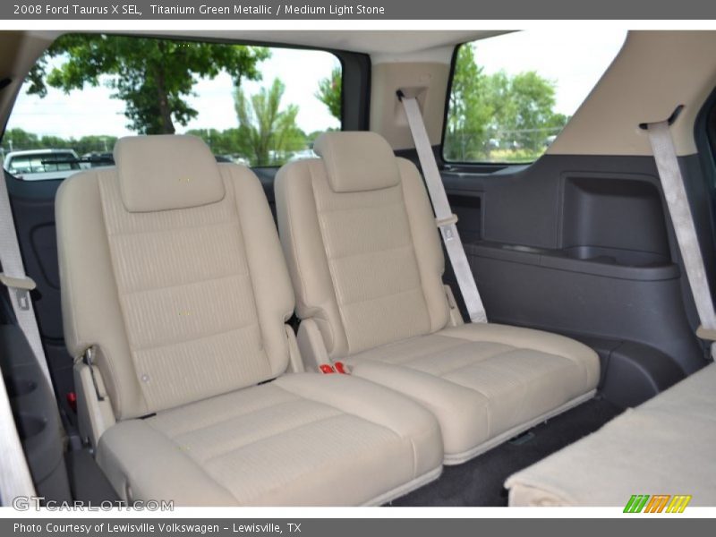 Titanium Green Metallic / Medium Light Stone 2008 Ford Taurus X SEL