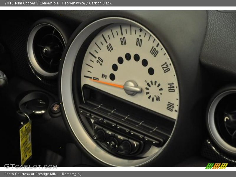 Pepper White / Carbon Black 2013 Mini Cooper S Convertible