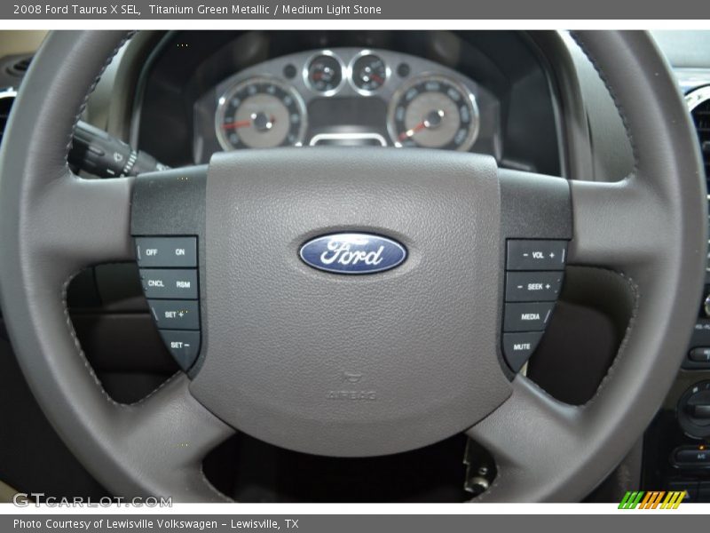 Titanium Green Metallic / Medium Light Stone 2008 Ford Taurus X SEL