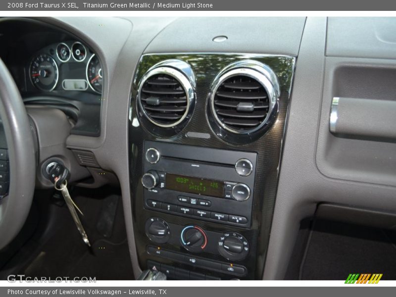Titanium Green Metallic / Medium Light Stone 2008 Ford Taurus X SEL