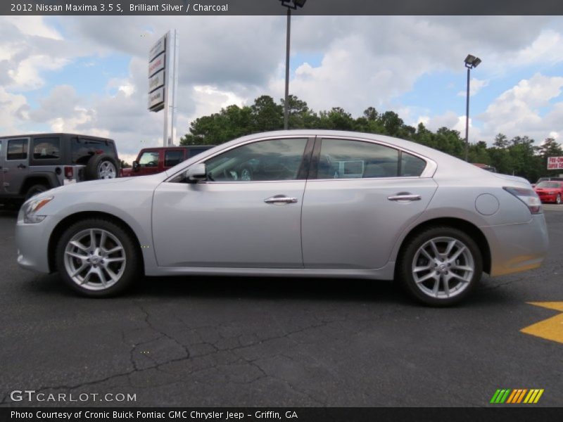 Brilliant Silver / Charcoal 2012 Nissan Maxima 3.5 S