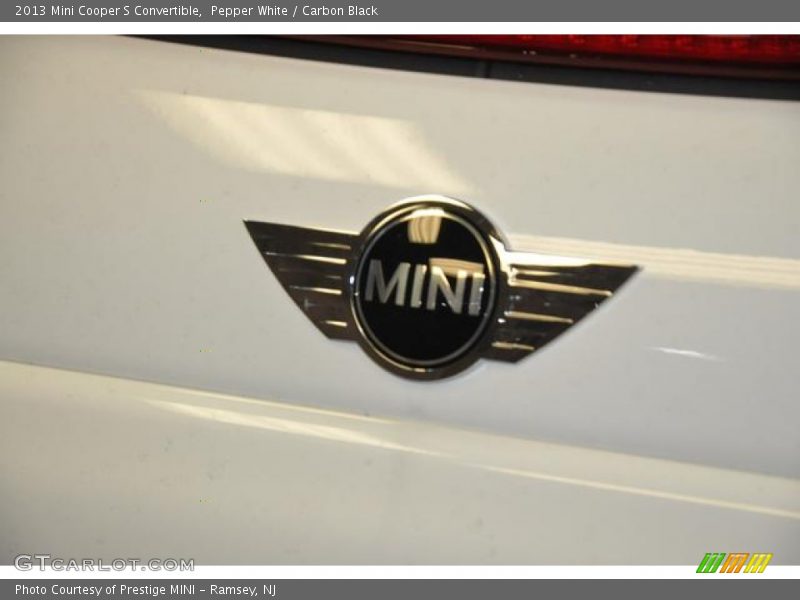 Pepper White / Carbon Black 2013 Mini Cooper S Convertible