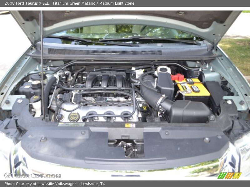 Titanium Green Metallic / Medium Light Stone 2008 Ford Taurus X SEL