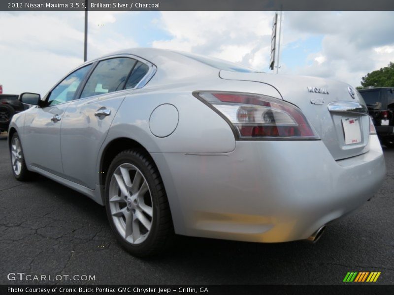 Brilliant Silver / Charcoal 2012 Nissan Maxima 3.5 S