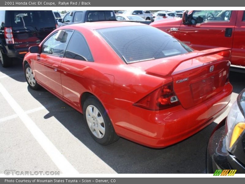 Rallye Red / Black 2001 Honda Civic EX Coupe