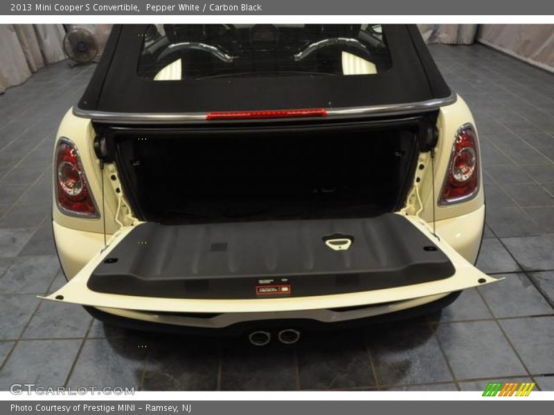 Pepper White / Carbon Black 2013 Mini Cooper S Convertible