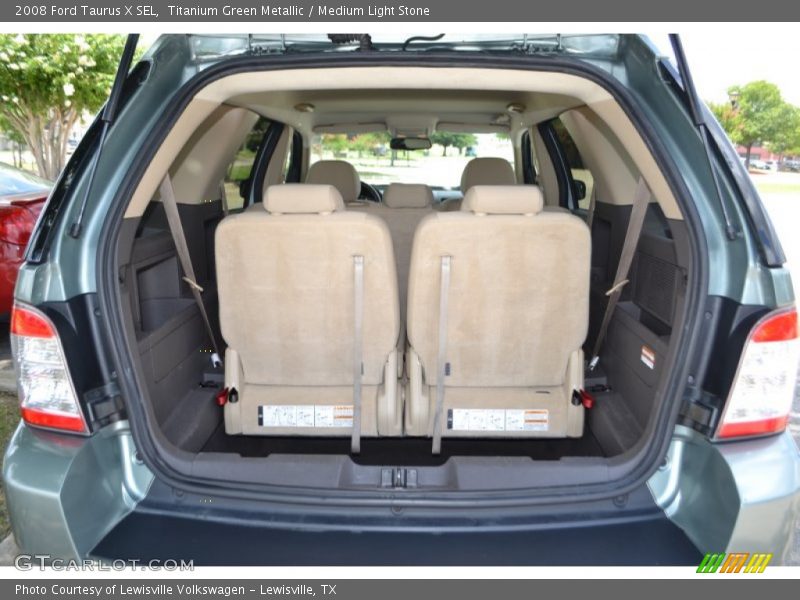 Titanium Green Metallic / Medium Light Stone 2008 Ford Taurus X SEL