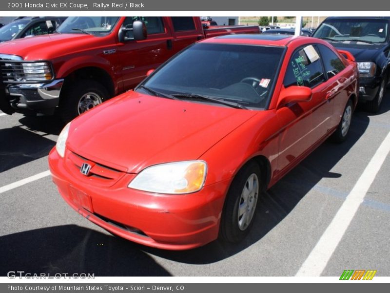 Rallye Red / Black 2001 Honda Civic EX Coupe
