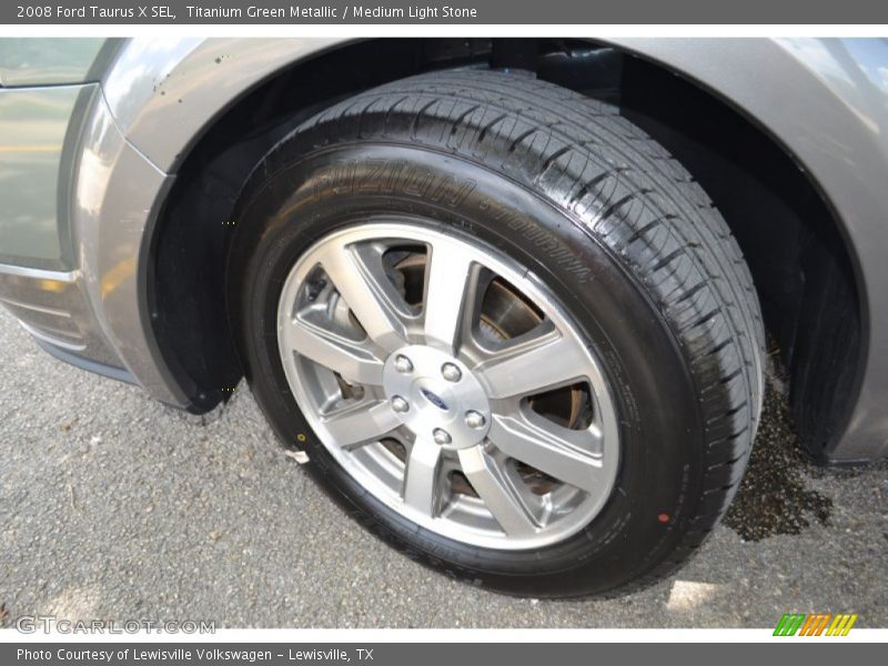 Titanium Green Metallic / Medium Light Stone 2008 Ford Taurus X SEL