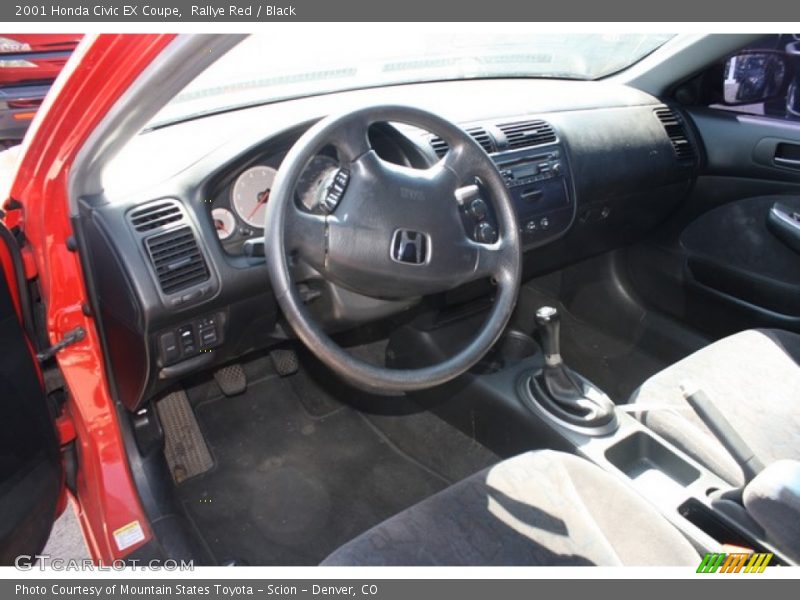 Rallye Red / Black 2001 Honda Civic EX Coupe