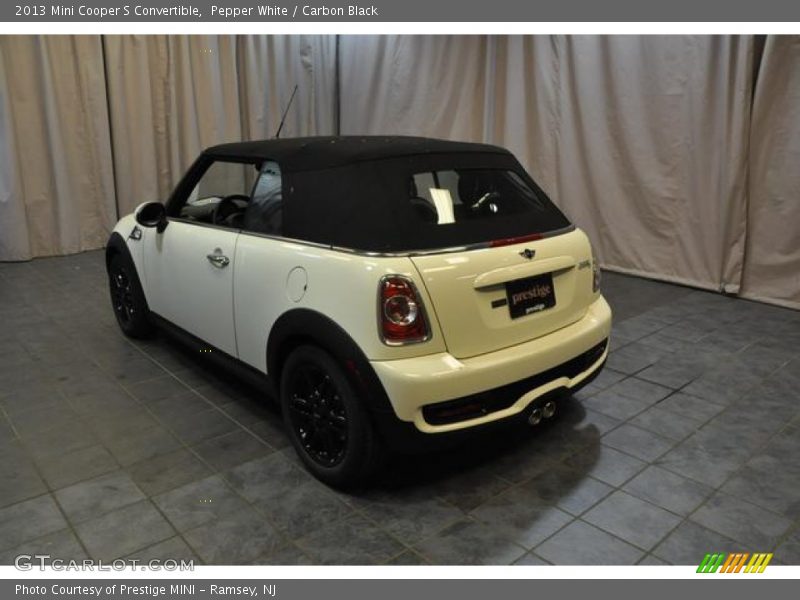 Pepper White / Carbon Black 2013 Mini Cooper S Convertible