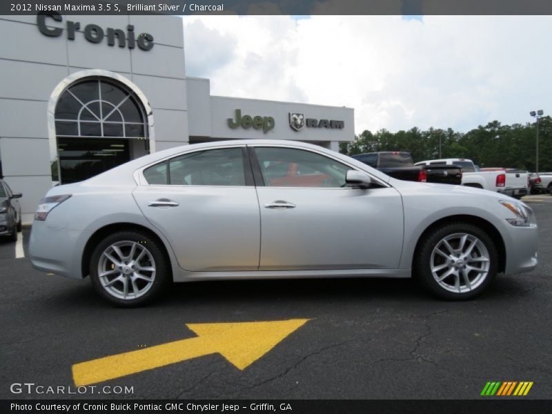 Brilliant Silver / Charcoal 2012 Nissan Maxima 3.5 S