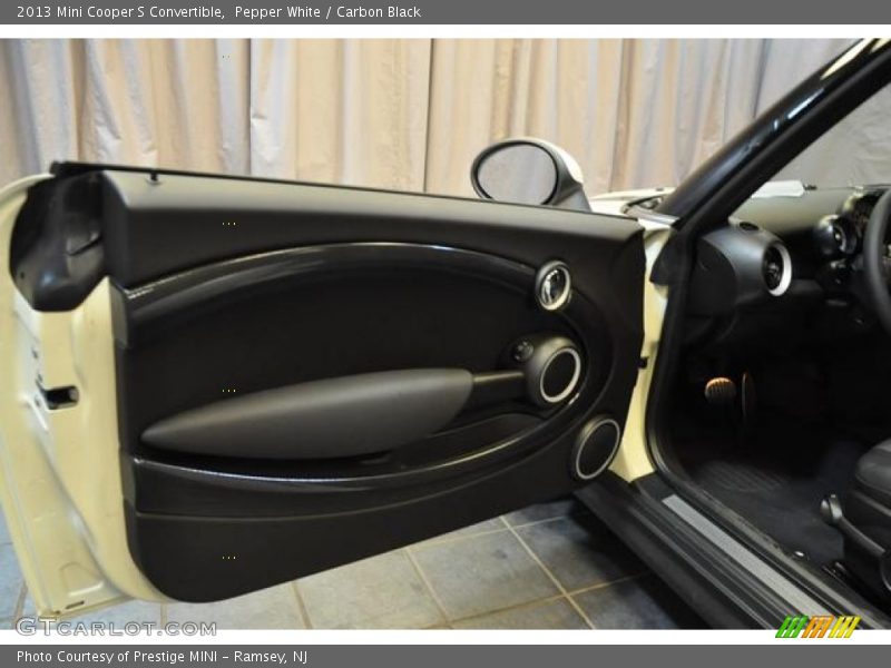 Pepper White / Carbon Black 2013 Mini Cooper S Convertible