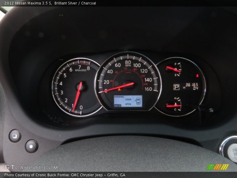 Brilliant Silver / Charcoal 2012 Nissan Maxima 3.5 S