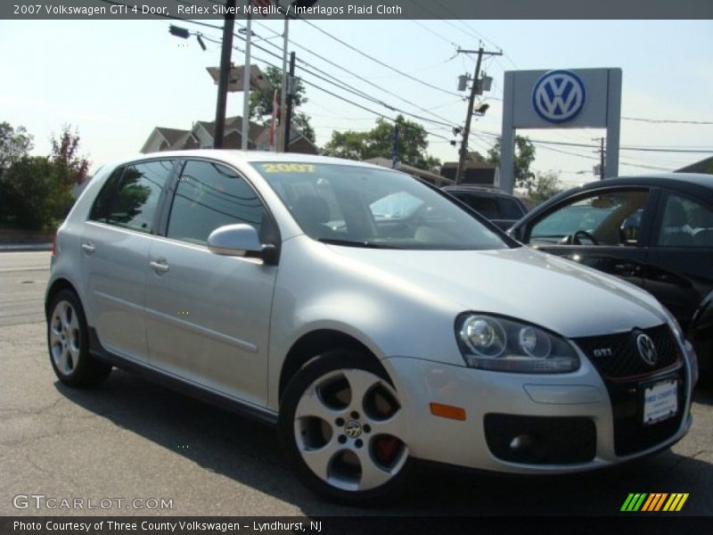 Reflex Silver Metallic / Interlagos Plaid Cloth 2007 Volkswagen GTI 4 Door
