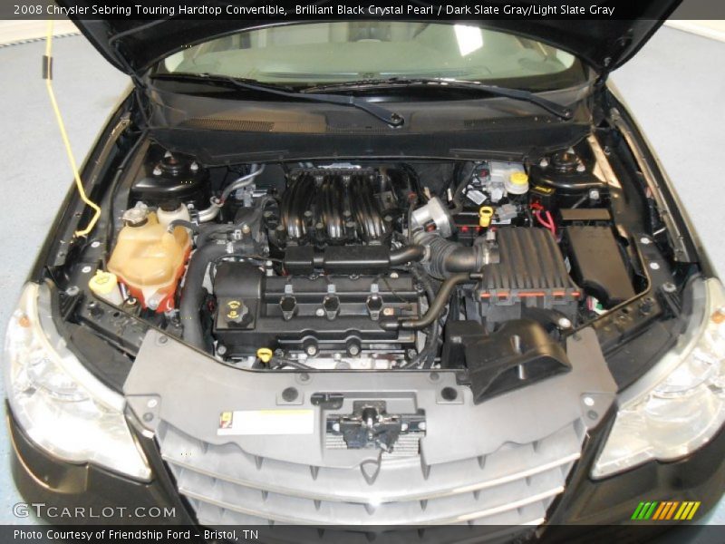Brilliant Black Crystal Pearl / Dark Slate Gray/Light Slate Gray 2008 Chrysler Sebring Touring Hardtop Convertible