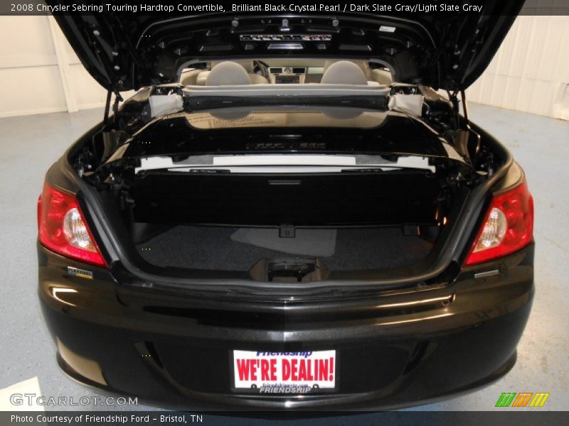 Brilliant Black Crystal Pearl / Dark Slate Gray/Light Slate Gray 2008 Chrysler Sebring Touring Hardtop Convertible