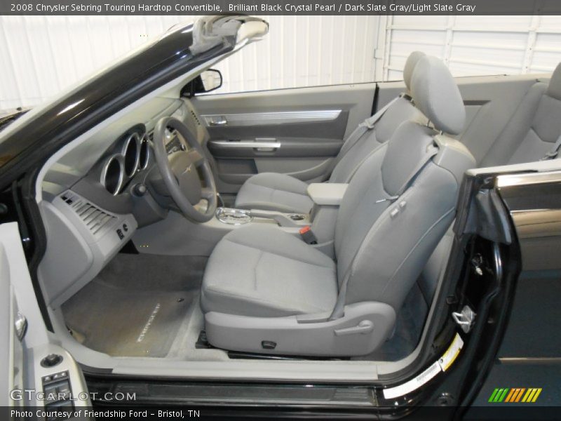 Brilliant Black Crystal Pearl / Dark Slate Gray/Light Slate Gray 2008 Chrysler Sebring Touring Hardtop Convertible