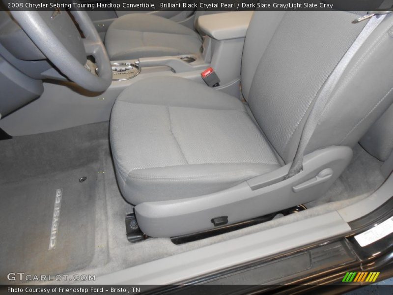 Brilliant Black Crystal Pearl / Dark Slate Gray/Light Slate Gray 2008 Chrysler Sebring Touring Hardtop Convertible