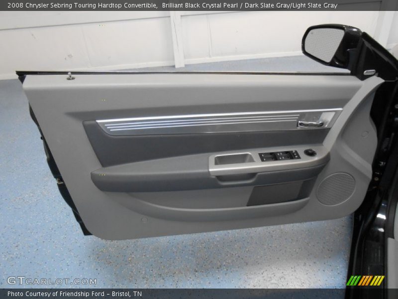 Brilliant Black Crystal Pearl / Dark Slate Gray/Light Slate Gray 2008 Chrysler Sebring Touring Hardtop Convertible