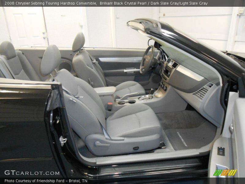 Brilliant Black Crystal Pearl / Dark Slate Gray/Light Slate Gray 2008 Chrysler Sebring Touring Hardtop Convertible