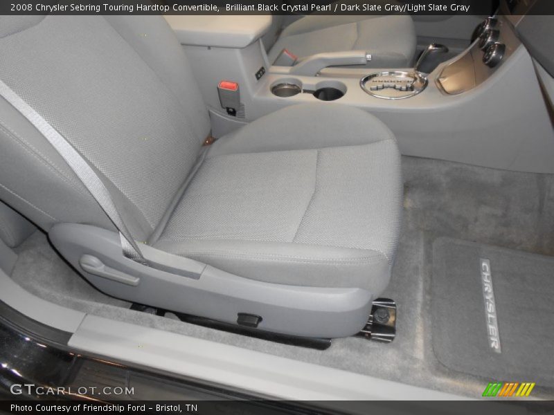 Brilliant Black Crystal Pearl / Dark Slate Gray/Light Slate Gray 2008 Chrysler Sebring Touring Hardtop Convertible