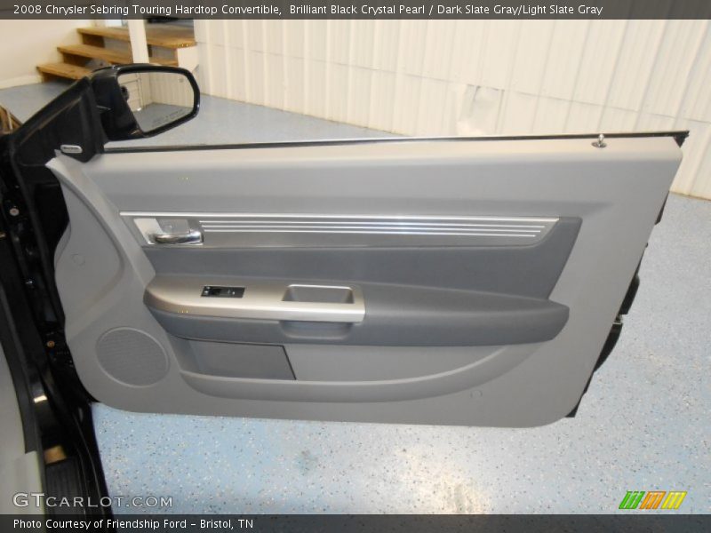 Brilliant Black Crystal Pearl / Dark Slate Gray/Light Slate Gray 2008 Chrysler Sebring Touring Hardtop Convertible