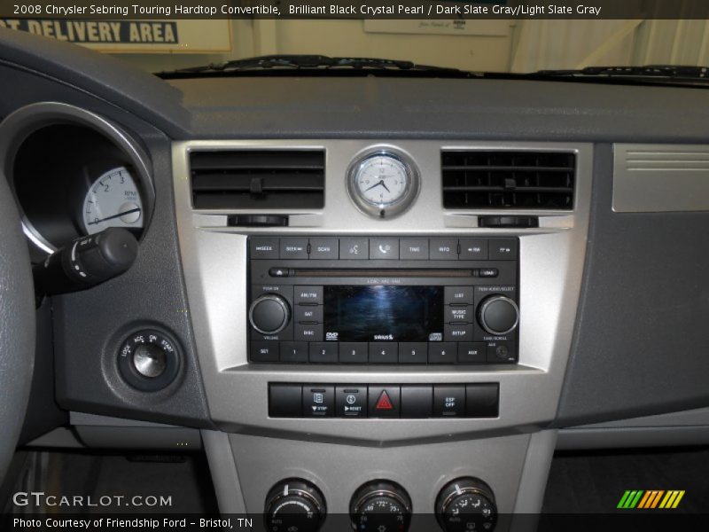 Brilliant Black Crystal Pearl / Dark Slate Gray/Light Slate Gray 2008 Chrysler Sebring Touring Hardtop Convertible