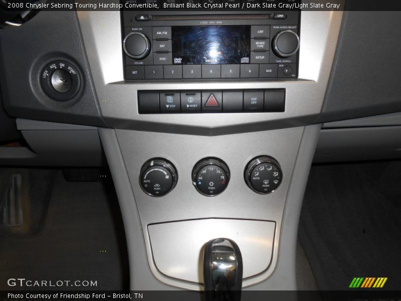 Brilliant Black Crystal Pearl / Dark Slate Gray/Light Slate Gray 2008 Chrysler Sebring Touring Hardtop Convertible