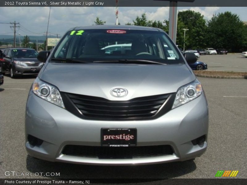 Silver Sky Metallic / Light Gray 2012 Toyota Sienna V6
