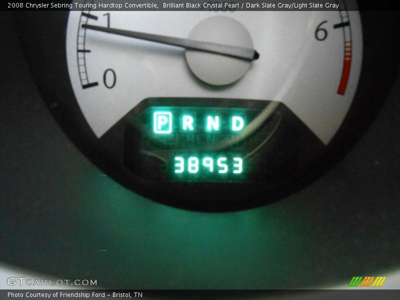 Brilliant Black Crystal Pearl / Dark Slate Gray/Light Slate Gray 2008 Chrysler Sebring Touring Hardtop Convertible