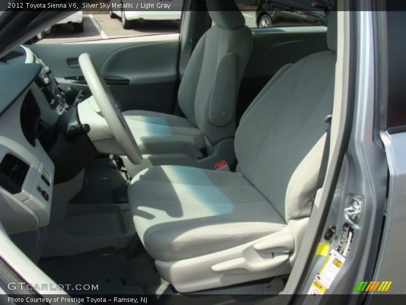 Silver Sky Metallic / Light Gray 2012 Toyota Sienna V6