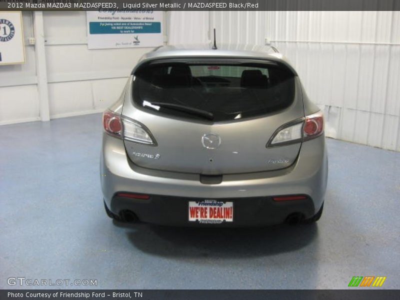 Liquid Silver Metallic / MAZDASPEED Black/Red 2012 Mazda MAZDA3 MAZDASPEED3