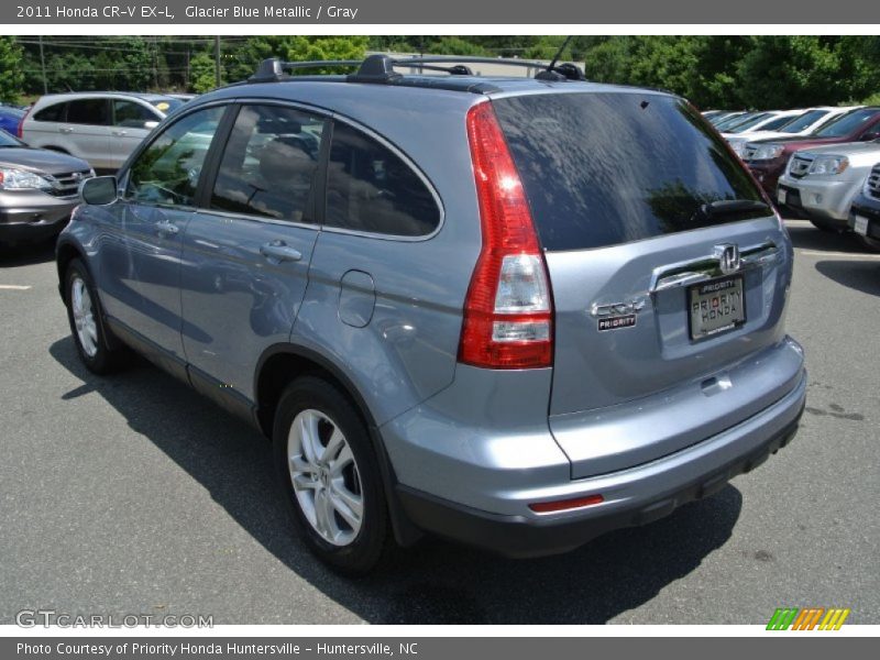 Glacier Blue Metallic / Gray 2011 Honda CR-V EX-L