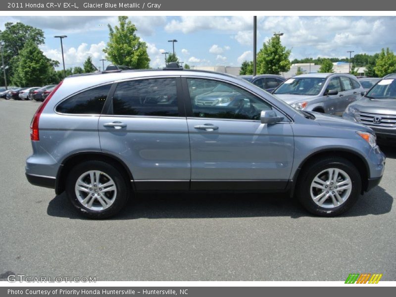 Glacier Blue Metallic / Gray 2011 Honda CR-V EX-L