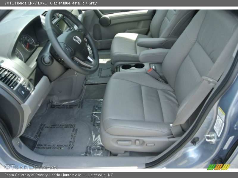 Glacier Blue Metallic / Gray 2011 Honda CR-V EX-L