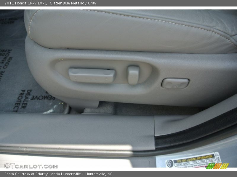 Glacier Blue Metallic / Gray 2011 Honda CR-V EX-L