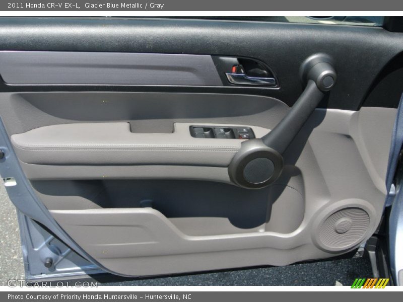 Glacier Blue Metallic / Gray 2011 Honda CR-V EX-L